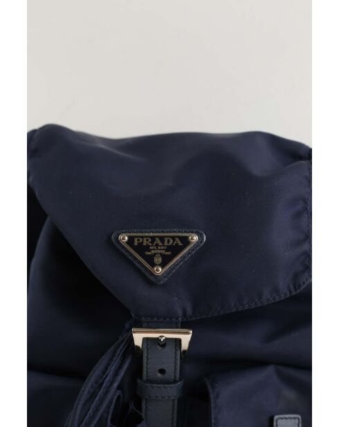 Sacs à Dos en synthétique marine - 32x12x27 cm - Bon état