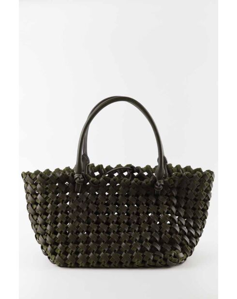 Bolsos de piel caqui - 49x23x17 cm - Muy buen estado