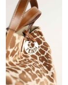 Bolsos de tela marrón - 32x10x42 cm - Muy buen estado