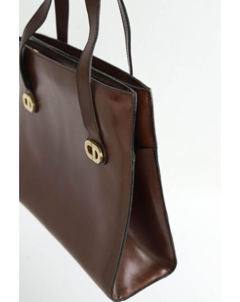 Borse in pelle marrone - 28x23x8 cm - Buone condizioni