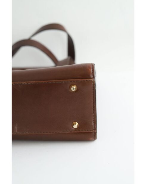 Borse in pelle marrone - 28x23x8 cm - Buone condizioni