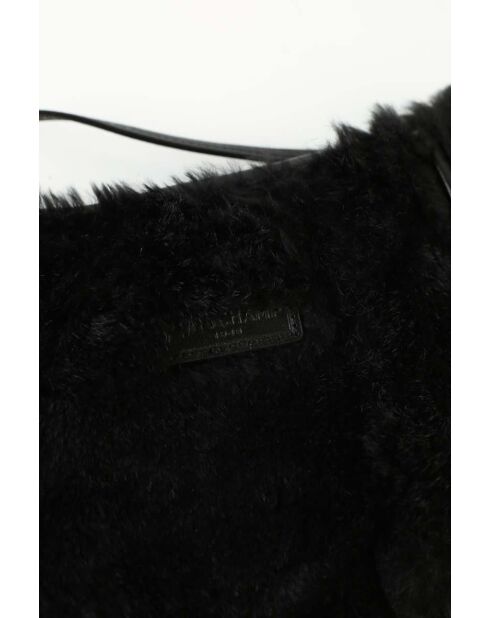 Schwarze Handtaschen aus Kunstfell - 32x16x3 cm - Sehr guter Zustand