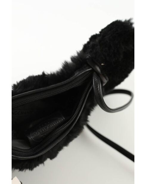 Schwarze Handtaschen aus Kunstfell - 32x16x3 cm - Sehr guter Zustand