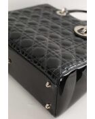 Bolsos de charol negros - 33x9x25 cm - En buen estado