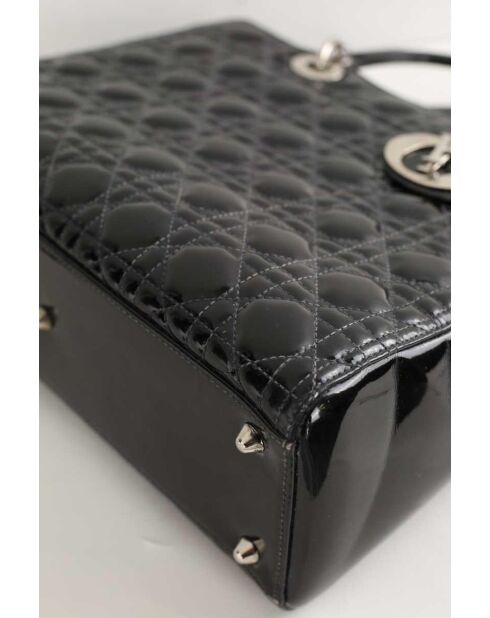 Bolsos de charol negros - 33x9x25 cm - En buen estado