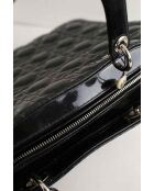 Bolsos de charol negros - 33x9x25 cm - En buen estado