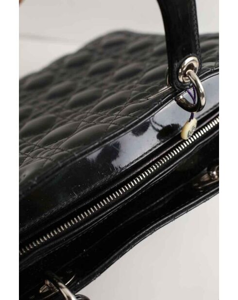 Bolsos de charol negros - 33x9x25 cm - En buen estado