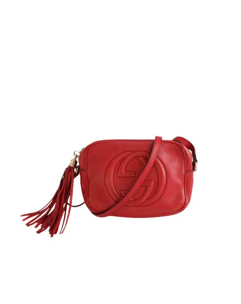 Bolsos de piel roja - 20x6x15,5 cm - En muy buen estado