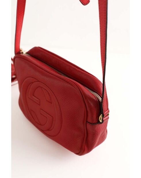 Bolsos de piel roja - 20x6x15,5 cm - En muy buen estado