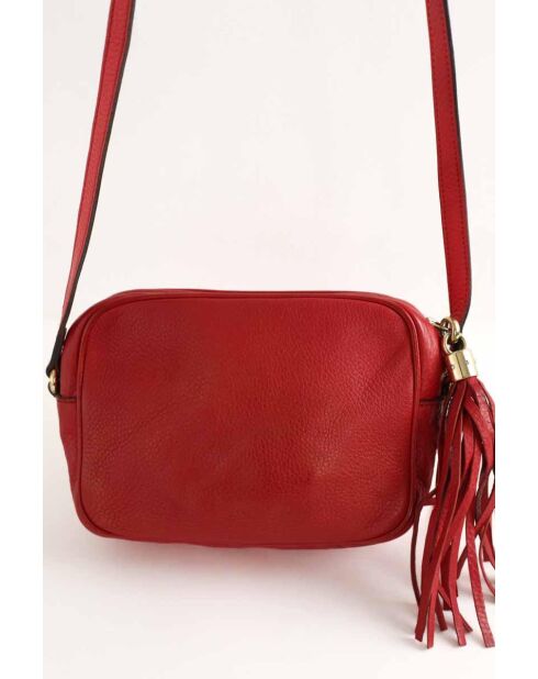 Bolsos de piel roja - 20x6x15,5 cm - En muy buen estado