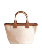 Borse in tessuto beige - 15x15x23 cm - Mai indossate