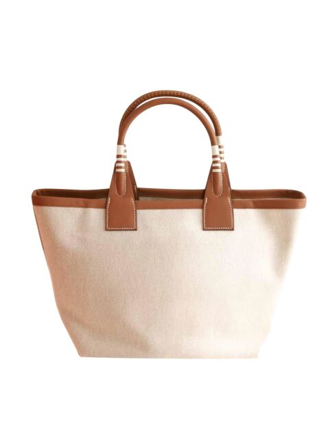 Borse in tessuto beige - 15x15x23 cm - Mai indossate