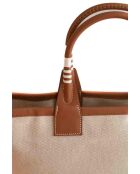 Borse in tessuto beige - 15x15x23 cm - Mai indossate