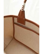 Borse in tessuto beige - 15x15x23 cm - Mai indossate