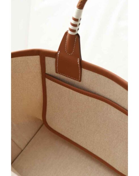 Borse in tessuto beige - 15x15x23 cm - Mai indossate