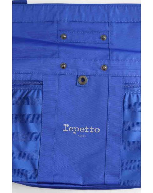 Borse in tessuto blu - 42,5x13x29 cm - Mai indossate con etichetta
