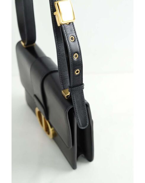 Zwarte leren handtassen - 23x4x17 cm - Goede conditie