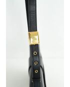 Zwarte leren handtassen - 23x4x17 cm - Goede conditie