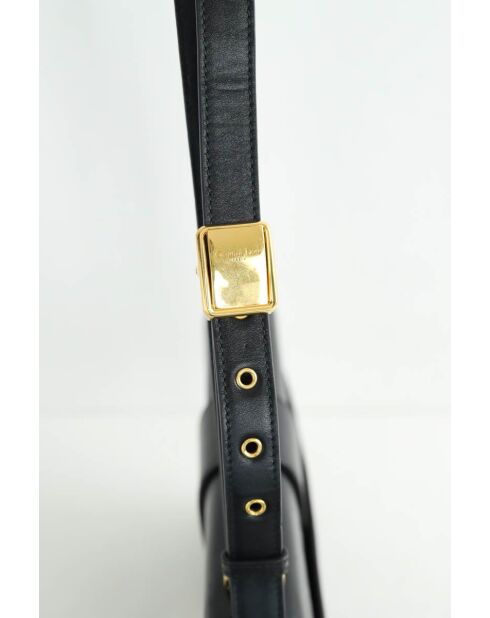 Zwarte leren handtassen - 23x4x17 cm - Goede conditie