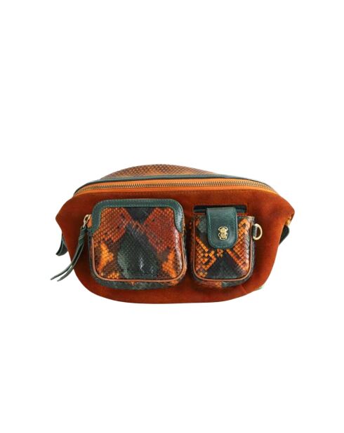 Marsupi in pelle marrone - 27x6x16 cm - Buone condizioni