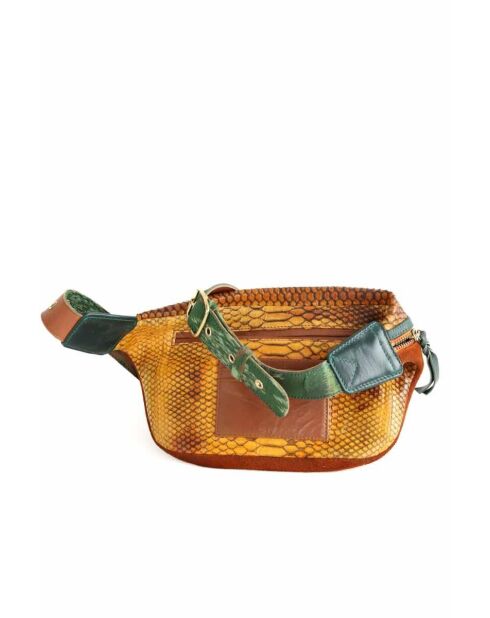 Marsupi in pelle marrone - 27x6x16 cm - Buone condizioni