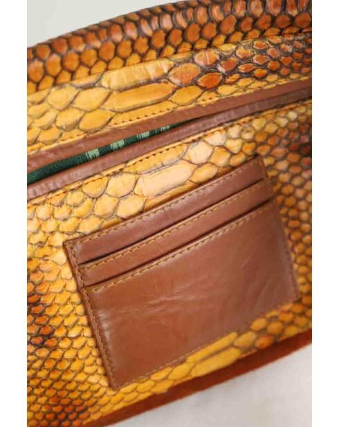 Marsupi in pelle marrone - 27x6x16 cm - Buone condizioni