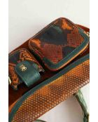 Marsupi in pelle marrone - 27x6x16 cm - Buone condizioni