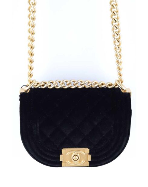 Bolsos de terciopelo negro - 15x6,5x11 cm - Nunca usados