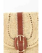 Beigefarbene Korbhandtaschen - 29x10x22 cm - Guter Zustand