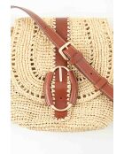 Beigefarbene Korbhandtaschen - 29x10x22 cm - Guter Zustand