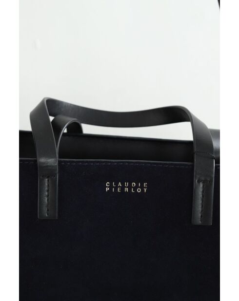 Bolsos de gamuza azul marino - 29x14x33 cm - En muy buen estado