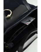 Bolsos de gamuza azul marino - 29x14x33 cm - En muy buen estado