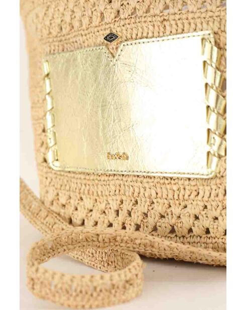 Ecrufarbene Korbhandtaschen - 37x13x27 cm - Guter Zustand