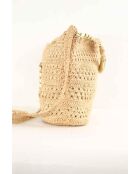 Ecrufarbene Korbhandtaschen - 37x13x27 cm - Guter Zustand