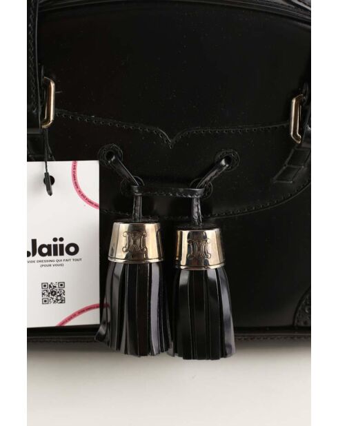 Bolsos de charol negros - 35x18x20 cm - En buen estado