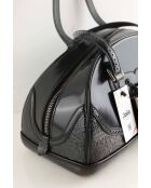 Bolsos de charol negros - 35x18x20 cm - En buen estado