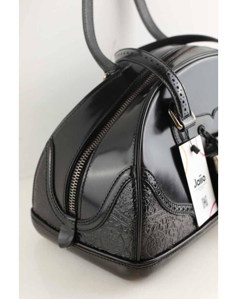 Bolsos de charol negros - 35x18x20 cm - En buen estado