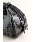 Bolsos de charol negros - 35x18x20 cm - En buen estado