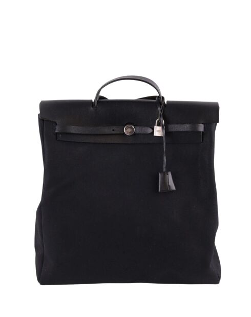 Bolsos de tela negra - 38 cm - En buen estado