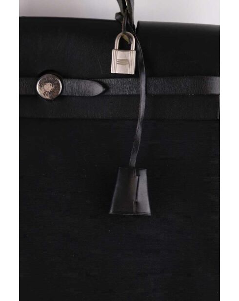 Bolsos de tela negra - 38 cm - En buen estado