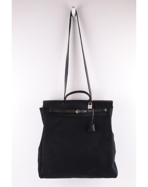 Bolsos de tela negra - 38 cm - En buen estado