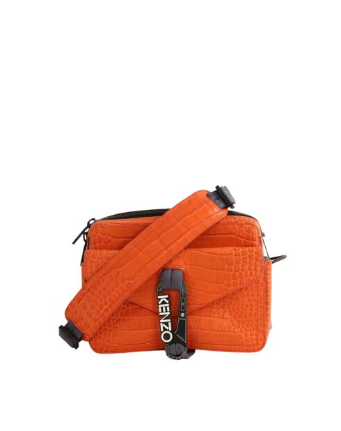 Sacs en cuir orange - 28x7x20 cm - Très bon état