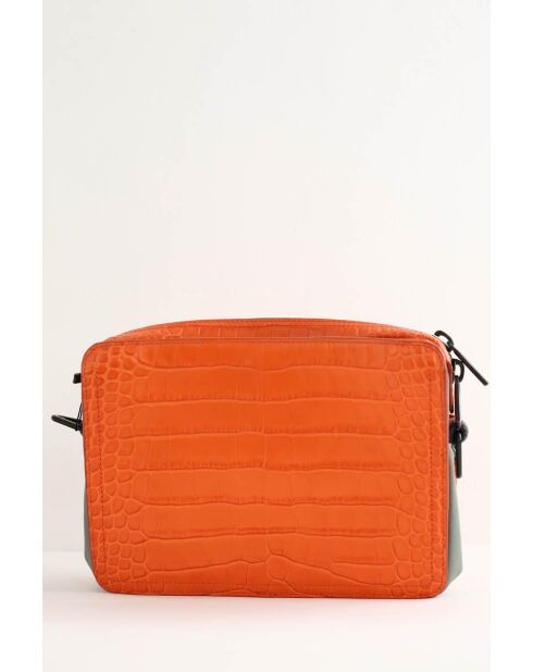 Sacs en cuir orange - 28x7x20 cm - Très bon état