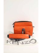 Sacs en cuir orange - 28x7x20 cm - Très bon état