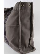 Graue Baumwollhandtaschen - 42x8x30 cm - Guter Zustand