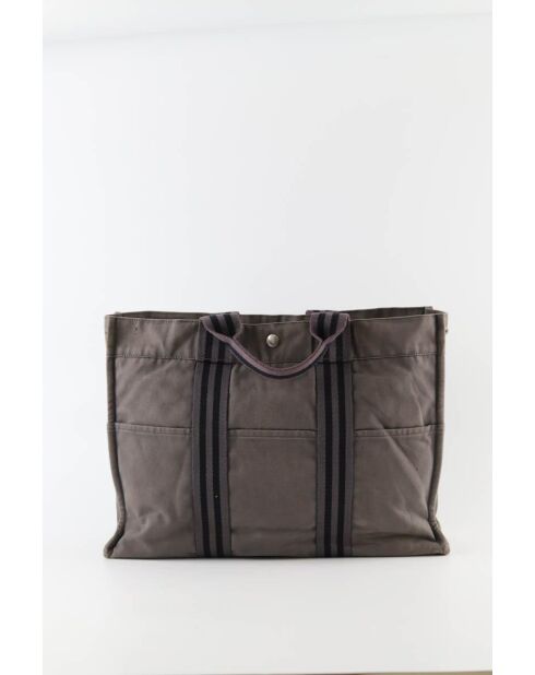 Graue Baumwollhandtaschen - 42x8x30 cm - Guter Zustand