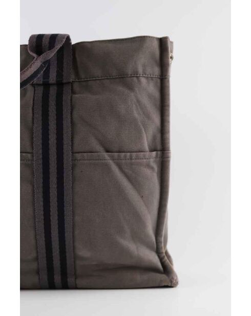 Graue Baumwollhandtaschen - 42x8x30 cm - Guter Zustand