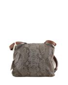 Exotische graue Lederhandtaschen - 20x15 cm - Sehr guter Zustand