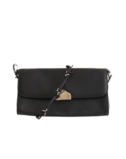 Zwarte leren handtassen - 24x3x12,5 cm - Goede conditie