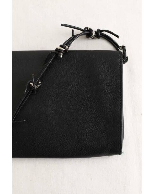 Zwarte leren handtassen - 24x3x12,5 cm - Goede conditie